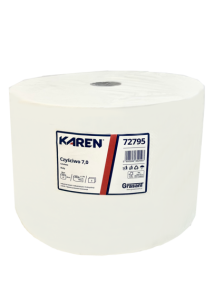 Czyściwo papierowe  KAREN 72795 740m 2-war. celuloza 1 rolka serwis