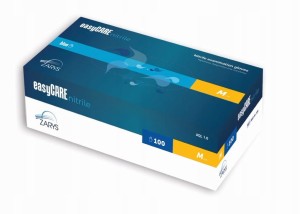 Rękawice nitrylowe niebieskie b/p M  8% EasyCare 100szt