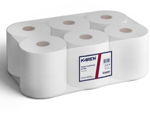 Papier toaletowy typu Smart One  180m,  2 war celuloza bez gofra 51895S 