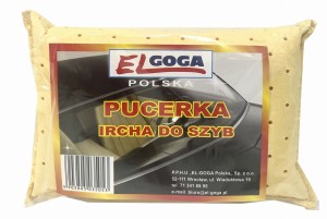 Gąbka z irchą  Pucerka do szyb