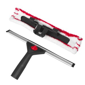 Myjka z mikrofibry+ ściągacz do szyb 2w1 33cm 