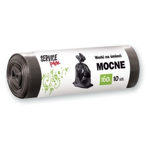 Worki na śmieci Stella Service Pack MOCNE LD 160l 10szt czarne