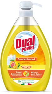 DUAL POWER płyn do naczyń pompka 1l Citrus