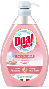 DUAL POWER płyn do naczyń pompka 1l Delicato