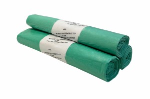 Worki na odpady LDPE 60l zielone 25szt.