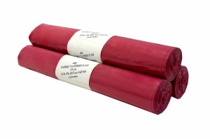 Worki na odpady LDPE 60l czerwone 25szt. 