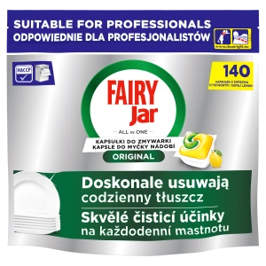 Fairy Professional kapsułki do zmywarki 140 szt  AIl in One Cytrynowe