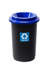 Kosz na śmieci 50l EKO BIN niebieski papier 