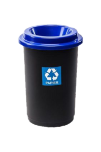 Kosz na śmieci 50l EKO BIN niebieski papier 
