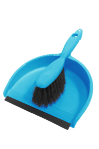 Zmiotka + szufelka z gumką mix kolorów