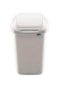 Kosz na śmieci 50L z pokrywą (biały)