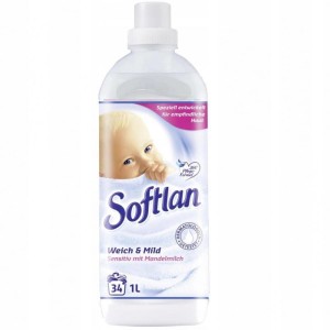 Softlan 1l Weich & Mild płyn do płukania biały 