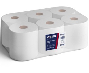Papier toaletowy Jumbo Karen 52799 100m 2-warst. celuloza 12 rolek