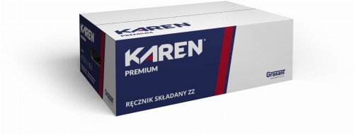 Ręcznik ZZ biały celuloza 2-war Karen PREMIUM 90199Q